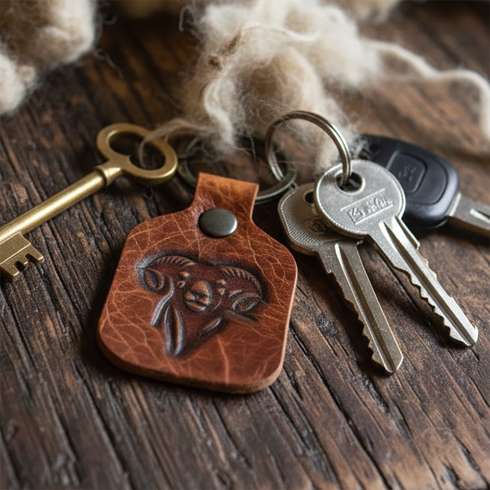 Blackie Head Keyring